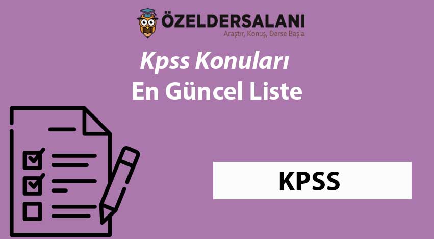 2024 Kpss Konuları ve Soru Dağılımları