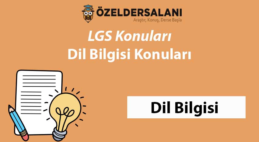 2024 LGS Dil Bilgisi Konuları